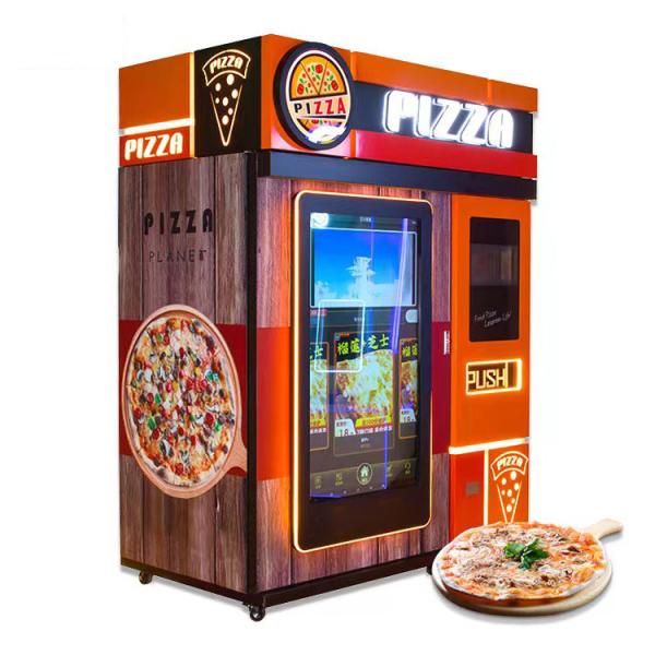 Hot Food Pizza Vending Machines 5.8kw With Tickets Accepted And Coins