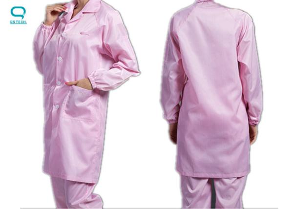 Roupas de trabalho antiestáticas antiestáticas para sala limpa, macias, confortáveis ​​e resistentes ao desgaste