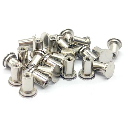 Rivets à tête plate en acier inoxydable Rivets à tête de poêle semi-tubulaires anodisés