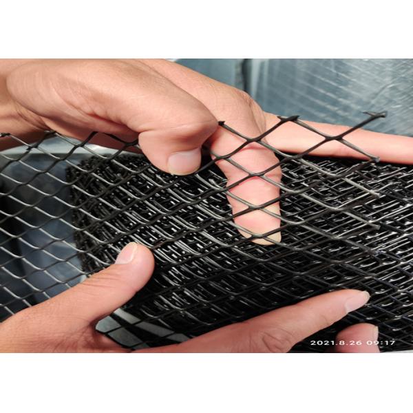 Black Flat 20x20mm Fishing 100m Hdpe Plastic Mesh 6cm Apeture