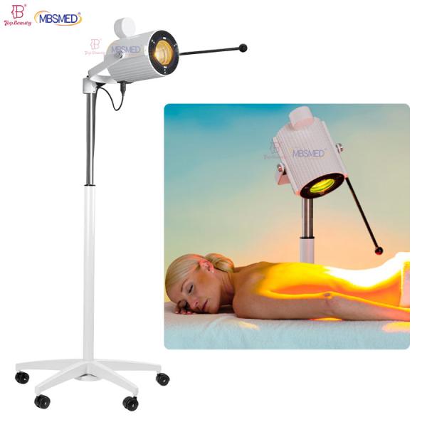 Infrared Heat Lamp For Body Or Pain And Muscle Aches Therapy Adjustable Red Light Standing Lamp Set