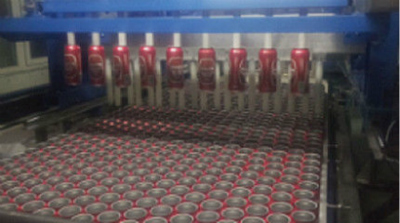 Metal Empty Can Depalletizer / Palletizer High Speed Stacker Machine Application 