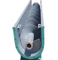Conveyor en espiral axial industrial de alta productividad para lodo, cemento, cal y carbón