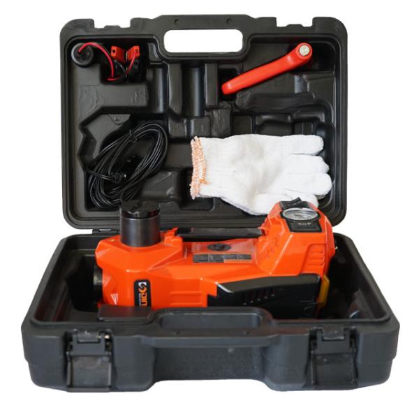 DINSEN 3 in 1 multifunctional 12v electric hydraulic jack ,inflator pump and light.