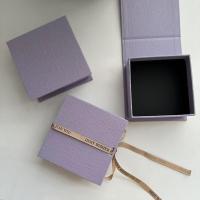 Ribbon Tied Foldable Shipping Boxes Book Style Plain Jewelry Gift Boxes