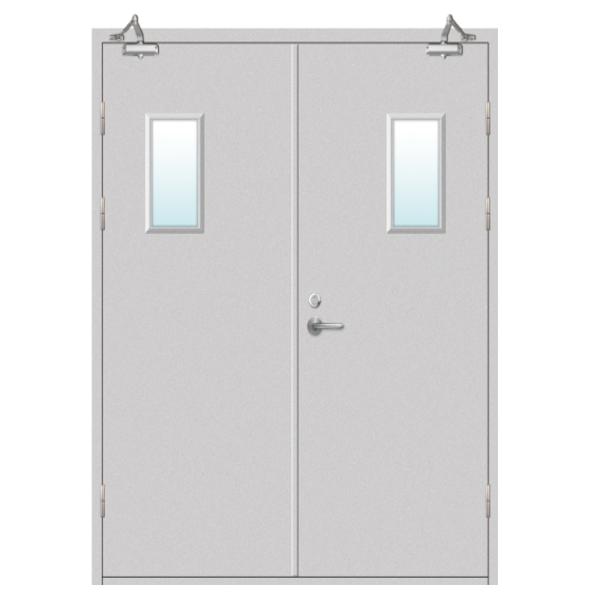 Modern Single Steel Security Entry Doors Fire Proof Rated Exit Door UL 90mins Sound Proof Fire Door Flush