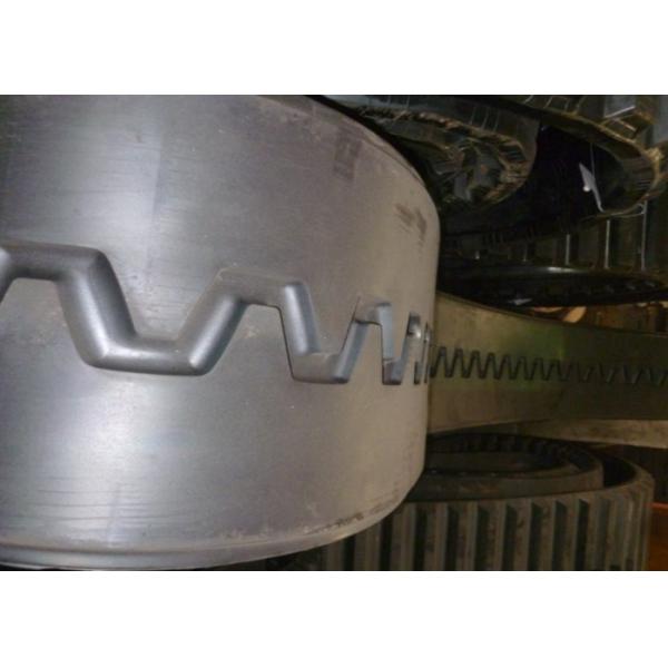 Резиновые части Павер асфальта следа, следы Кравлер черного цвета резиновые