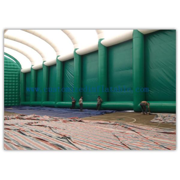 0.9mm Pvc Tarpaulin Green Inflatable Air Tent For Family Outdoor Events