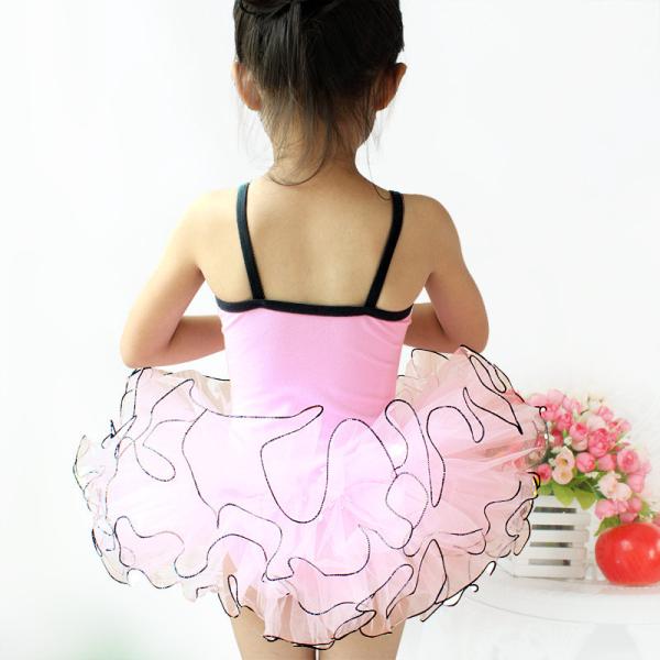 Girl's cotton and spandex camisole ballet dance dress