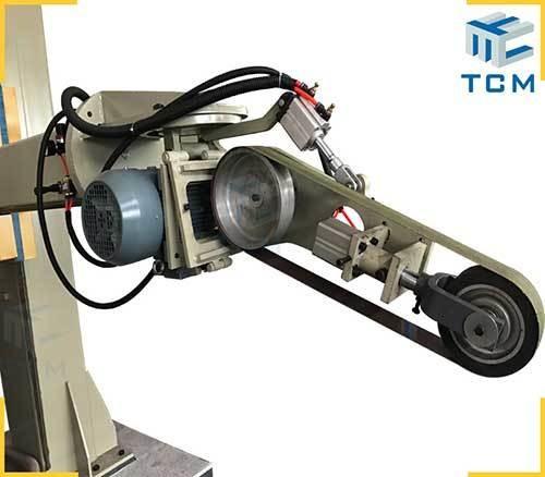 Tank Shell Surface Welded Polishing Grinding Machine 6 ~ 12m2/H Flat Surface Polishing