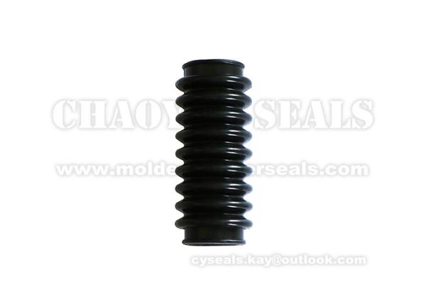 Black Silicone Rubber Bellow Seal Ozone Resistance , Rubber Flexible Bellows
