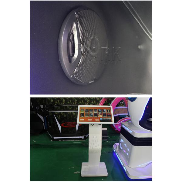 Luxury VR Experience amusement ride 9D Cinema White Egg 360 Degree View Cinema 9D VR