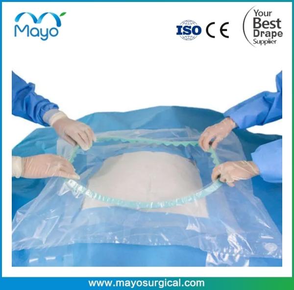 Sterile Blue Nonwoven Caesarean Surgical Drape for Hospitals