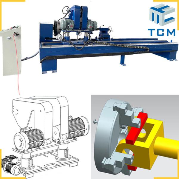 Metal Hydraulic Cylinder Chromed Rod Exterior Surface Automatic Stainless Steel Pipe Polisher
