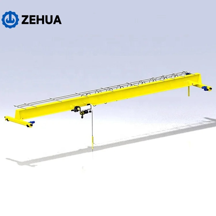 Henan Zehua Overhead Crane Remote Control 1-32ton Low Headroom European Single Girder Overhead Crane