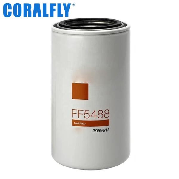 CORALFLY Cummins Engines FF5488 Diesel Engine Fuel Filter High Efficiency Fuel Spin - On Fuel Filters