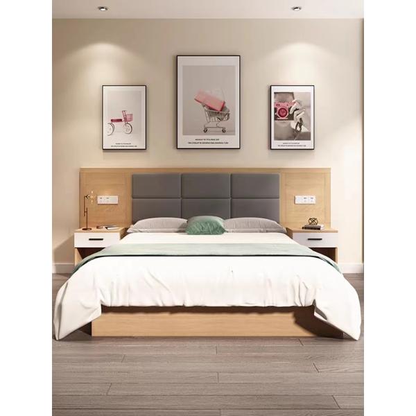 OEM de madeira do ODM da cama do quarto do hotel de estofamento da mobília do hotel de luxo da estrela