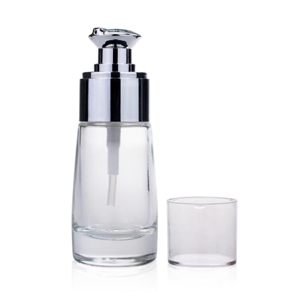 Насоса лосьона стеклянной бутылки 30ml масла моды бутылка сыворотки учреждения косметического жидкостная