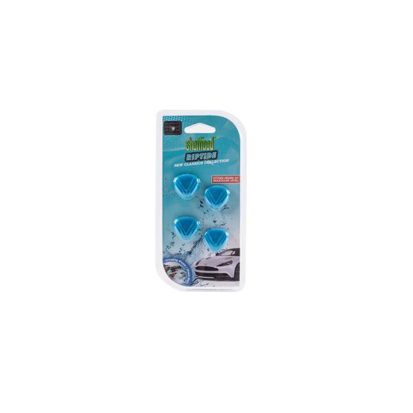 Riptide Smell 4 Count Value Pack Shamood Plastic Air Freshener