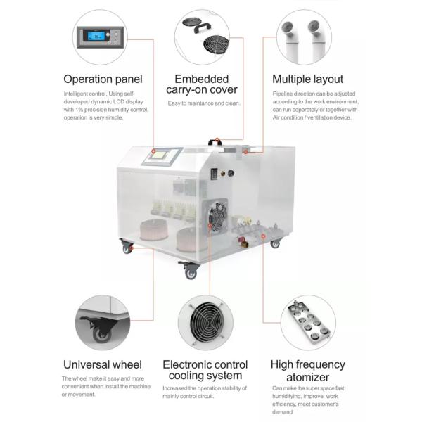6kg/H Industrial Ultrasonic Humidifier Fogger Maker Atomizer Industrial Ultrasonic Humidifier for Mushroom Greenhouse Laboratory