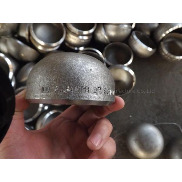 Крышка ASME SCH40 3.68mm штуцера трубы из черного металла ASTM B16.25 B16.9 A234 GR.WPB 3.91mm