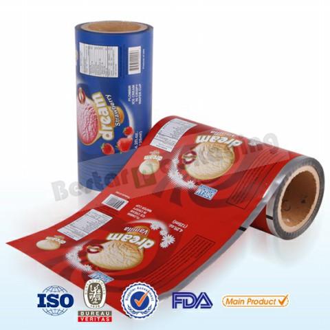 Food grade plastic wrapping roll film for potato chips with Bestar automatic packing machine
