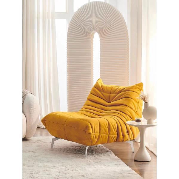 Lazer Sofa Chair Fabric Living Room Chaise Longue Customized de veludo