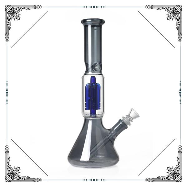 Four Arms Tree Percolator Bongs 12 inches Smoking Glass Beaker Water Pipes Bong