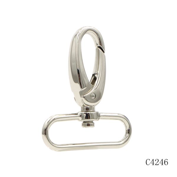 41mm Nickel Snap Hook OEM ODM Bag Snap Hook For Handbag Hardware