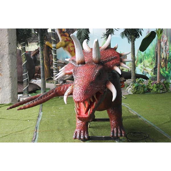 Outdoor Amusement Realistic Animatronic Dinosaur Triceratops For Kids