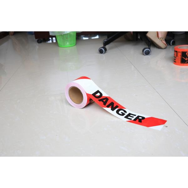 Customized Caution Sign Tape , Detectable Caution Barrier Warning Tape