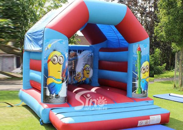 Commercial Children Inflatable Jumping Castles With Despicable Me Theme