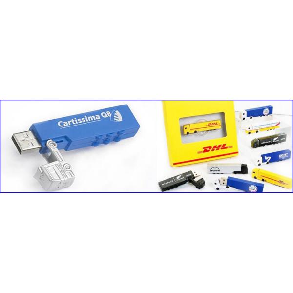 Plastic Truck Design USB Thumb Drive 1GB 2GB 4GB 8GB 16GB 32GB