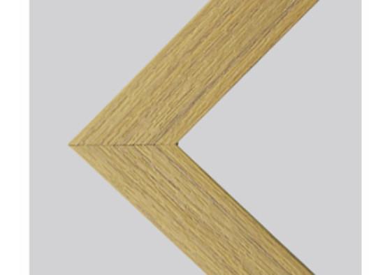 Environmental Protection Framed Bathroom Mirrors / Wood Color PS Framed Mirror