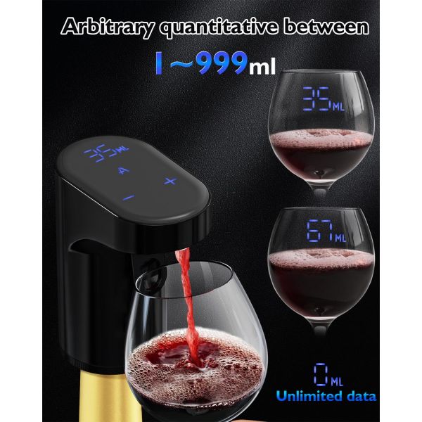 2026 Choisissez chaud Dispensateur de vin à aération instantanée Mini décanteur de whisky automatique portable