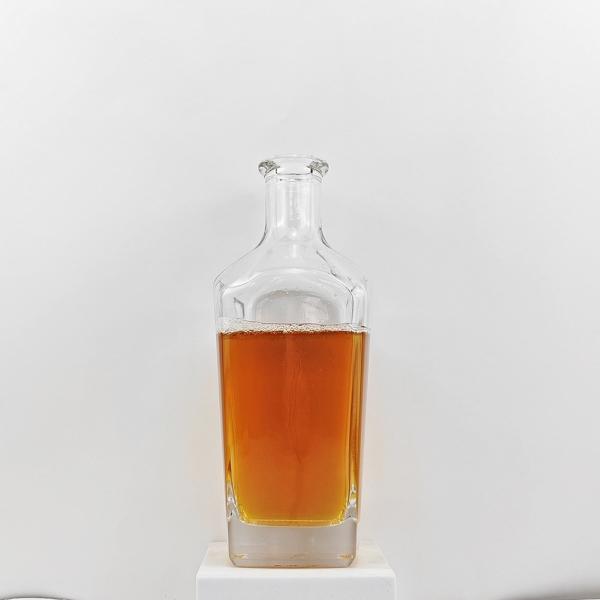 Garrafa de vidro industrial para vodka gin rum tequila whisky brandy 200 ml 375 ml 500 ml 750 ml
