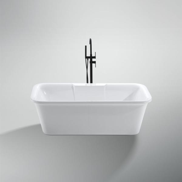 Indoor Tub Flexible Acrylic Freestanding Bathtub with Outer Frame and Legs Accessories