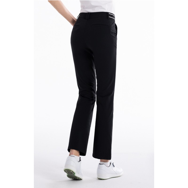 Women Elegant Micro Flare Golf Pants Slim Fit Height Boosting Ladies Golf Trousers