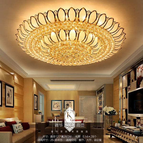 Lotus Flower unique crystal ceiling light for sitting room Bedroom Decorative (WH-CA-14)