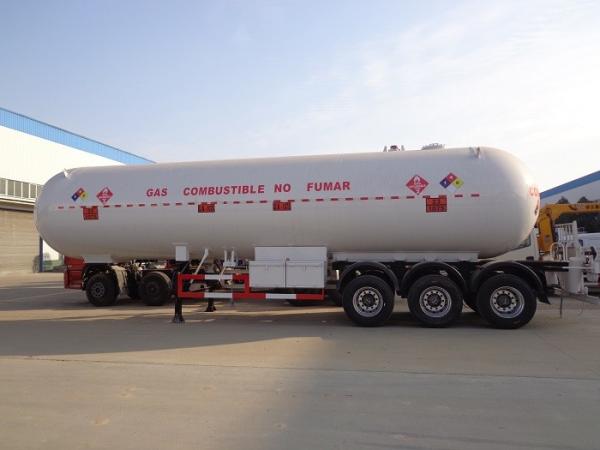 LPG Road Tanker Trailer 54000 Liters , 14000 Gallons LPG Transport Truck