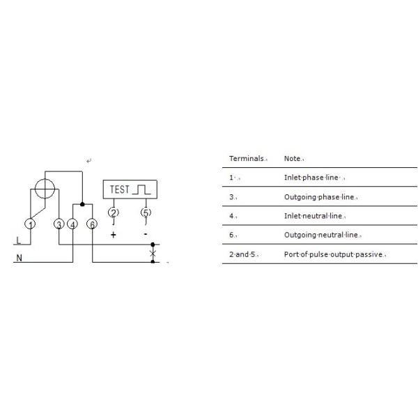 AC 220V10A IP56 Single Phase Two Wire Electronic Energy Meter for Home Use