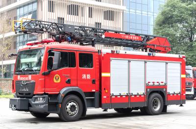 Homem 18m escada aérea resgate caminhão de combate a incêndios veículo especializado China fábrica