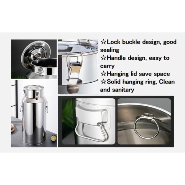 latas selladas granja de acero inoxidables de impregnación de la leche del cubo del tanque del refrigerador de la leche de la soja 30L