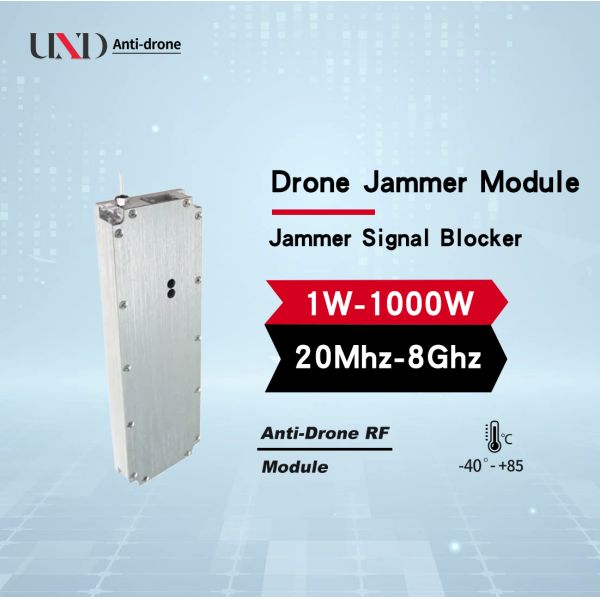 Customized High Power RF Amplifier Anti UAV Drone Jammer Module 1W-1000W 20MHz-20GHz 24-28V 20x15x2cm