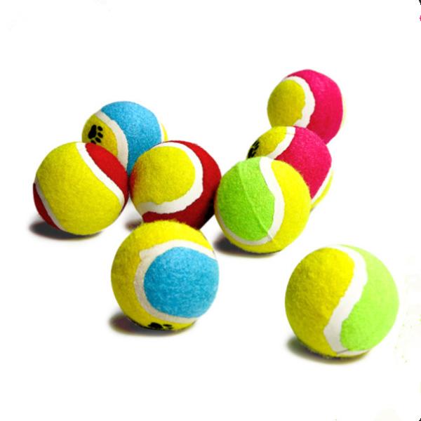outdoor 6.3cm rubber soft fetch toy tennis ball pet playing