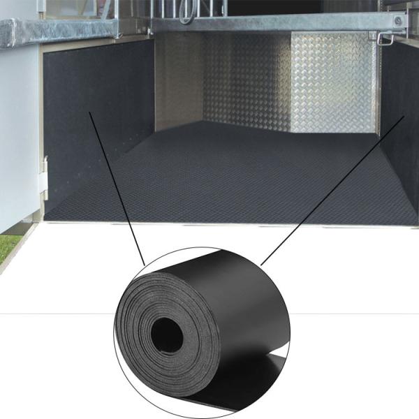 Soundproof Horse Trailer Ramp Mat Horse Trailer Rubber Sheet Rolls 1/16 Thick X 12 Wide X 47 Long