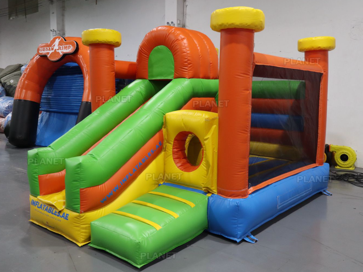Colorful Mini Party Rental Inflatable Bouncy Castle Combo