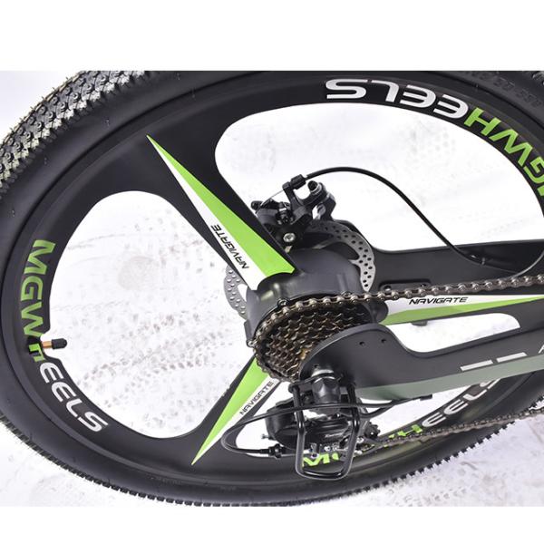 264lbs Folding Mountain E Bike , Pedal Assist Full Suspension Mountain Bike