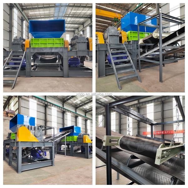 Aluminum Alloy Waste Shredder Machine Scrap Car Twin Shaft Shredder Machine