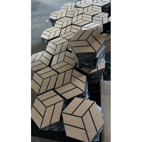 Panel acústico con carilla de madera de 10 mm PET Panel acústico decorativo de pizarra Sin MDF